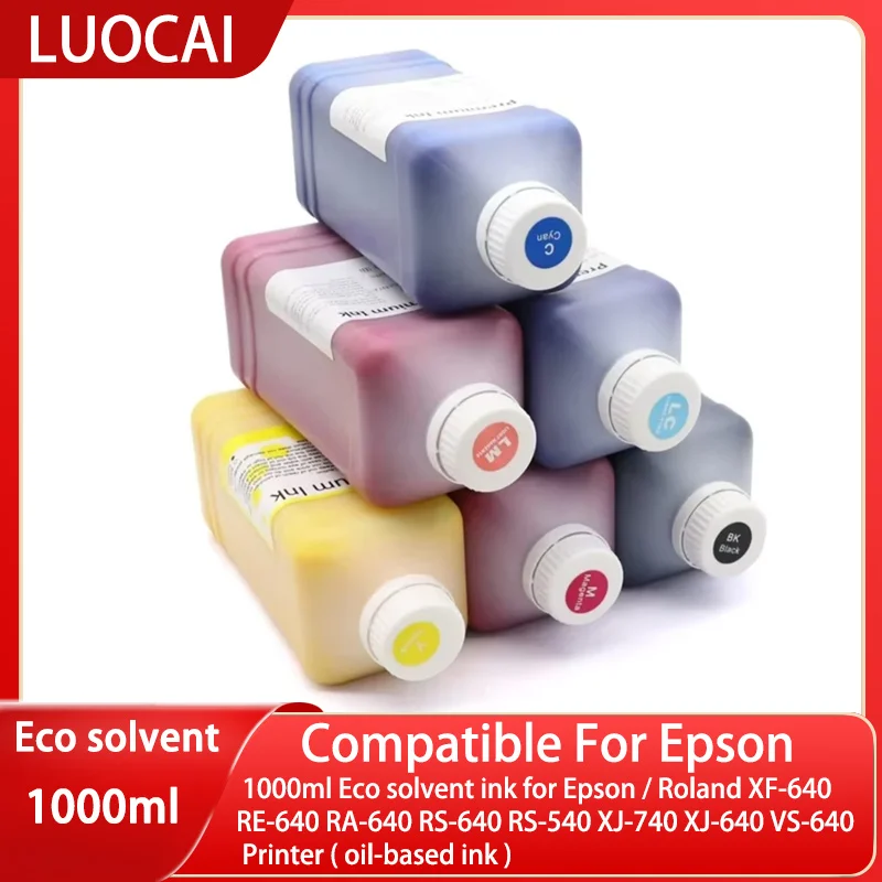 1000ml Eco solvent ink for Epson / Roland XF-640 RE-640 RA-640 RS-640 RS-540 XJ-740 XJ-640 VS-640 Printer ( oil-based ink )