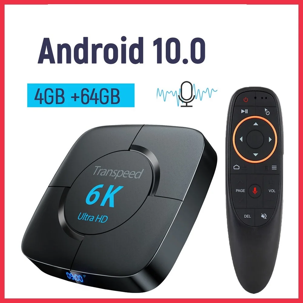 New! Android 10.0 TV BOX 6K Allwinner H616 Voice Assistant 3D 4K 1080P Video TV receiver Wifi 2.4G&5.8G TV Box Set top Box