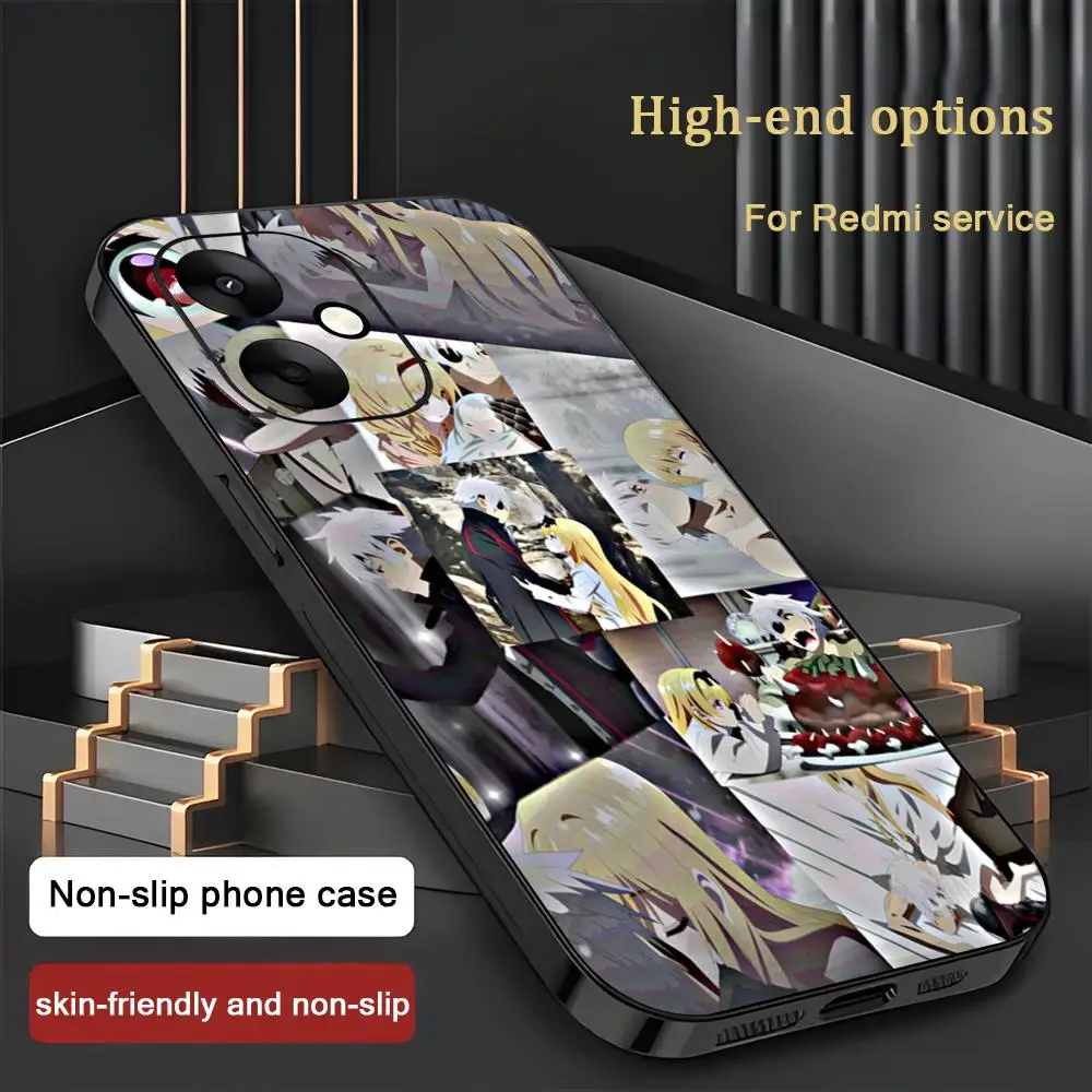 เคสโทรศัพท์ลายอนิเมะ Arifureta สำหรับ Xiaomi Redmi 14C 13C 12C Note14 13 12 11 10 Pro Plus S  แบบนิ่ม สีดำ