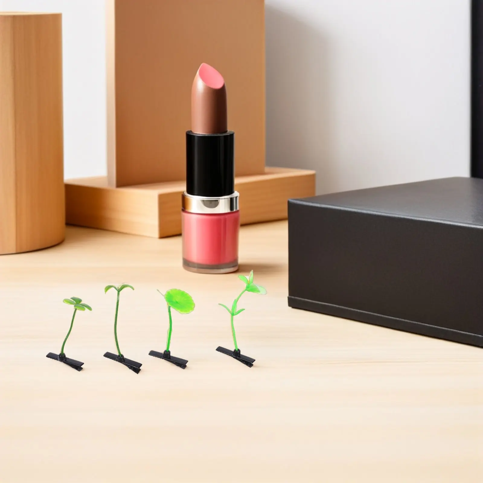 

100Pcs Kawaii Hair Clips Cute Mini Sprout Hairpin for Kids Girls Party Photo Props DIY Costume Accessories Novelty Plant