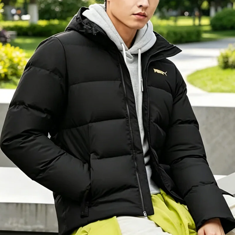 PUMA Men's Winter Warm Down Jacket Coat 694698-01 Lightweight Windproof Outdoor Puffer Jacket