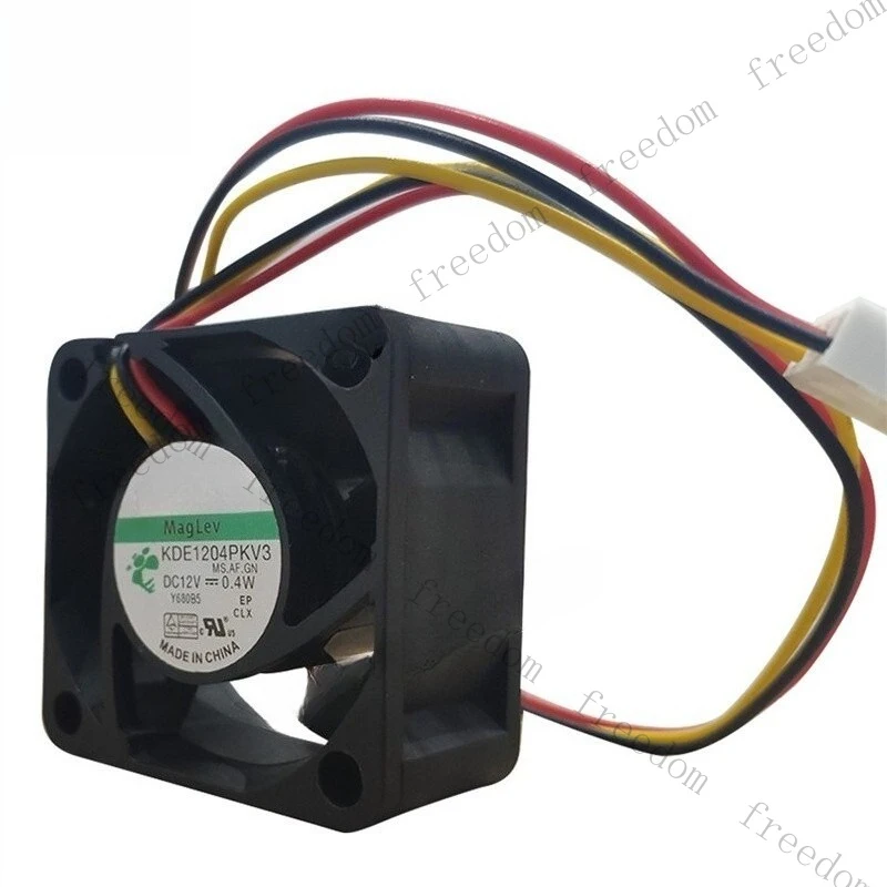 HTS   SUNON KDE1204PKV3 Axial Fan DC 12V 0.4W 40*40*20MM 3Pin 18dBA Slient Cooling Fan 1PCS