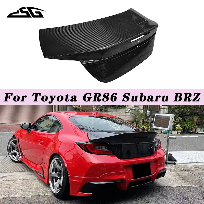 

Запчасти для спойлера задней крышки багажника автомобиля Toyota GR86 Subaru BRZ 2020+ из углеродного волокна, комплект для замены обвеса