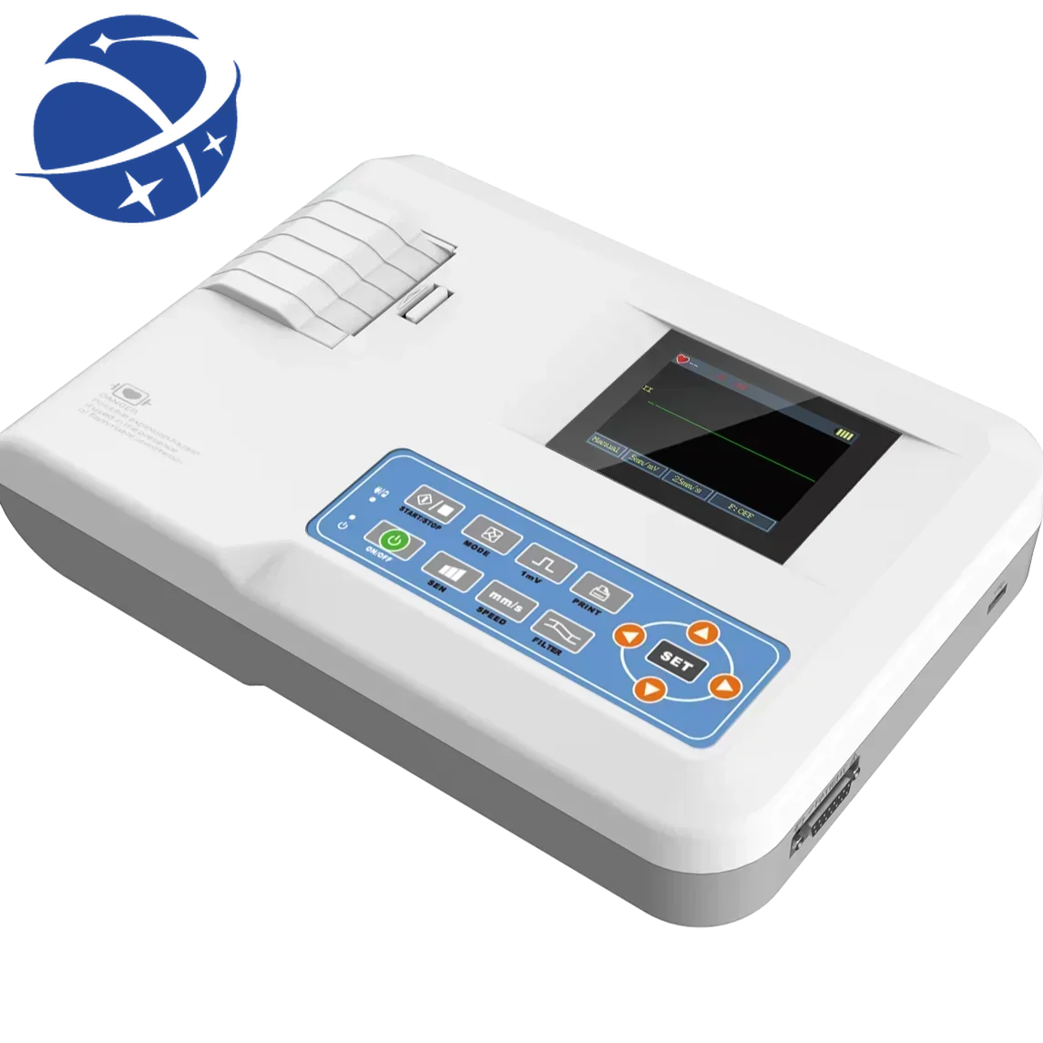 

yyhc CONTEC ECG100G 1 channel Portable ecg monito electrocardiography machine ekg machines home devices Printer