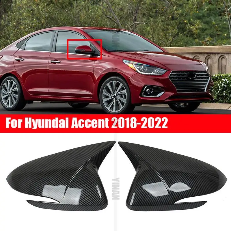 for Hyundai Accent Solaris 2nd generation 2018- 2022  side mirror cover horn cover decoration special car special Accent