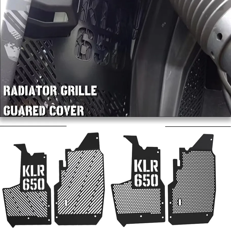 

2023 2024 мотоциклетная решетка радиатора для приключений, защита для Kawasaki KLR650 2022 KLR 650 S ABS Traveler
