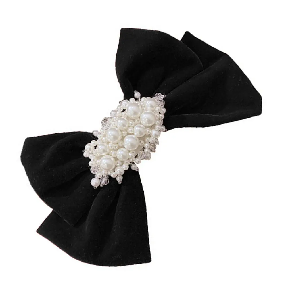 

1Pcs Pearl Bowknot Hair Clip Elegant Hairpin Wedding Party Women Hair Decor Charm Accessory Bowknot Hairpin