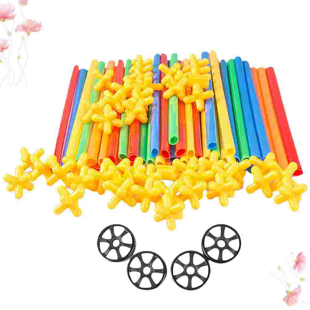 Tubes Sensory Toy Children’s Toys Kids Building Straw Drinking Blocks Childrens