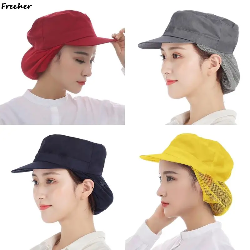 Kitchen Cooking Caps Food Service Hair Cover Restaurant Hotel Workshop Waiter Cap Cafe Bar Chef Hat Uniform Bakery Hat Women