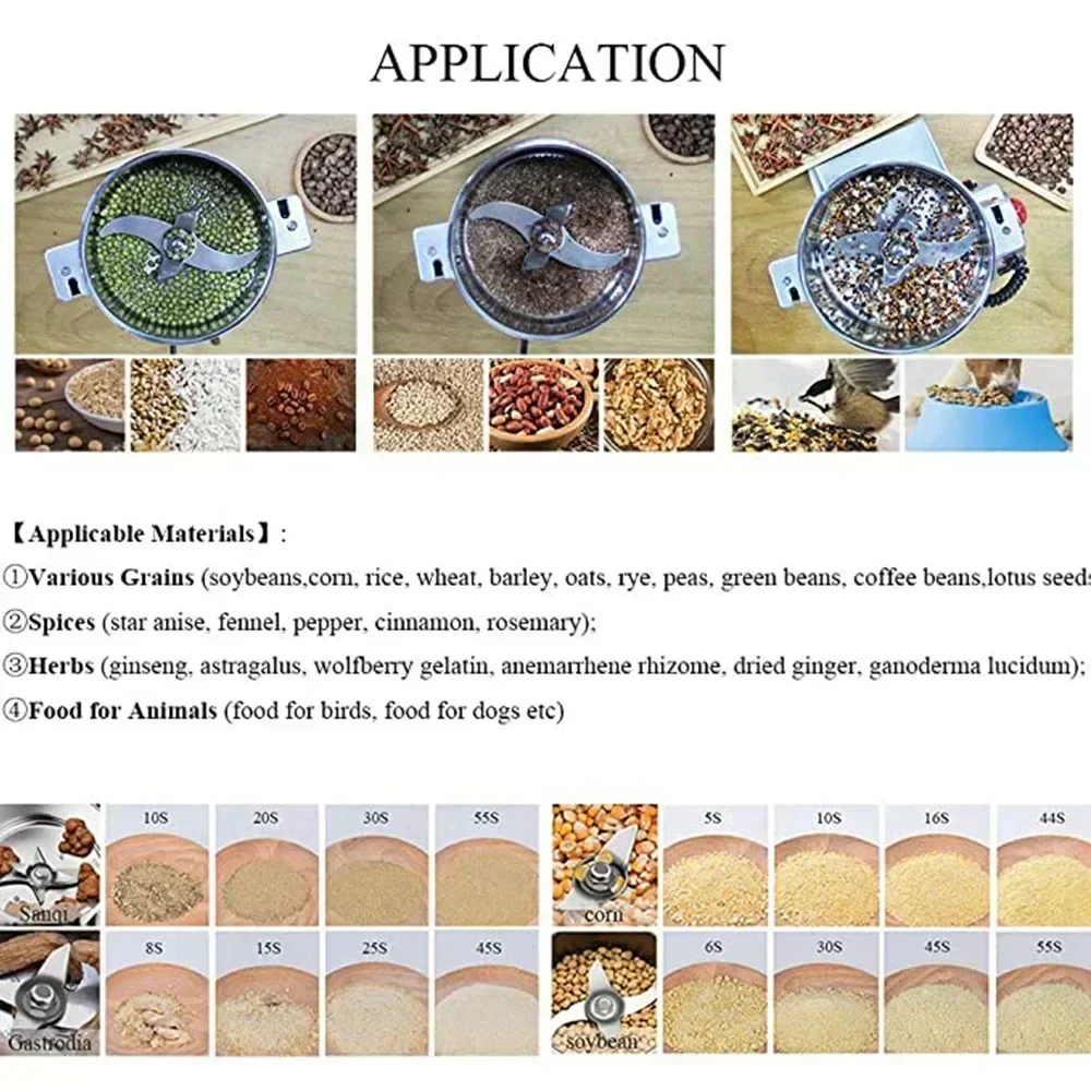 New grinder spice grain coffee dry food grinder electric grain grinder coffee machine powder