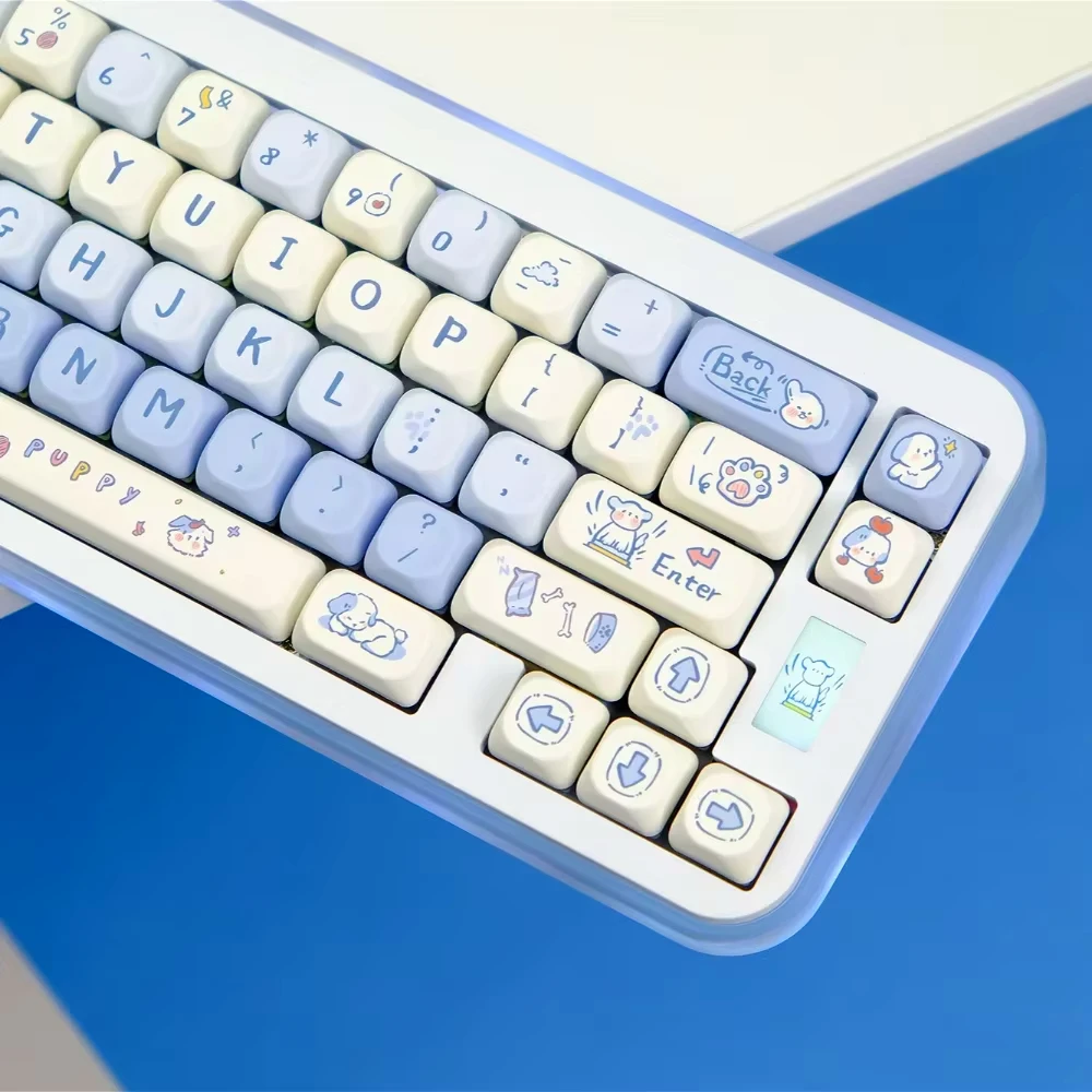 

MOA Keycap PBT Puppy Not White Thermal Sublimation 130 Keys for MX Switch 60/71/84/90/104/108 Mechanical Keyboards