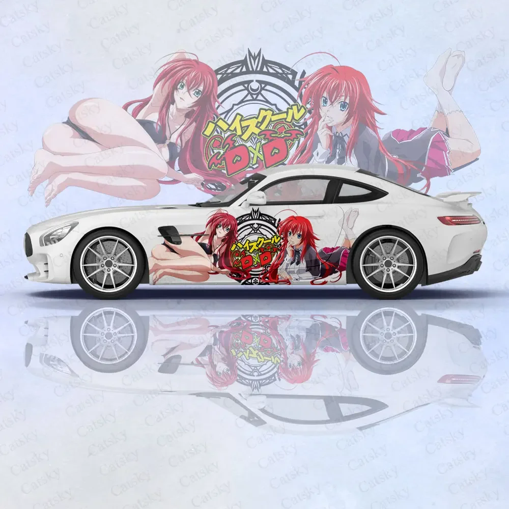 

High School DxD автомобильная боковая наклейка, наклейка на все тело, украшение, покрытие царапин, водонепроницаемые автомобильные виниловые обертывания, автоаксессуары