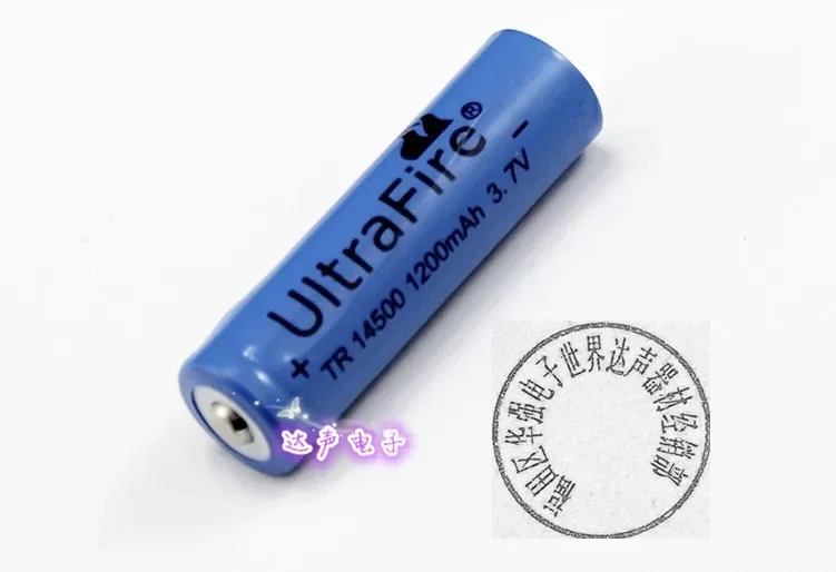 Shipping Shenhuo 14500 lithium battery flashlight battery 3.7V rechargeable lithium battery 1200 Ma Rechargeable Li-ion Cell