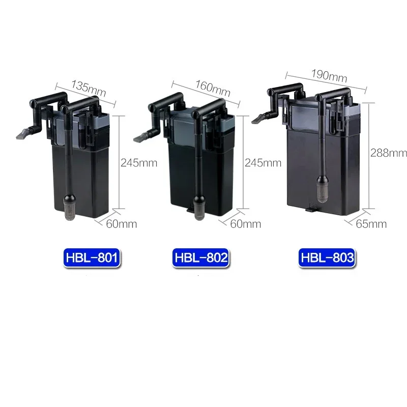 SUNSUN HBL-801/802/803 Fish Tank Filter Wall-mounted Filter Barrel Aquarium External Filtration System