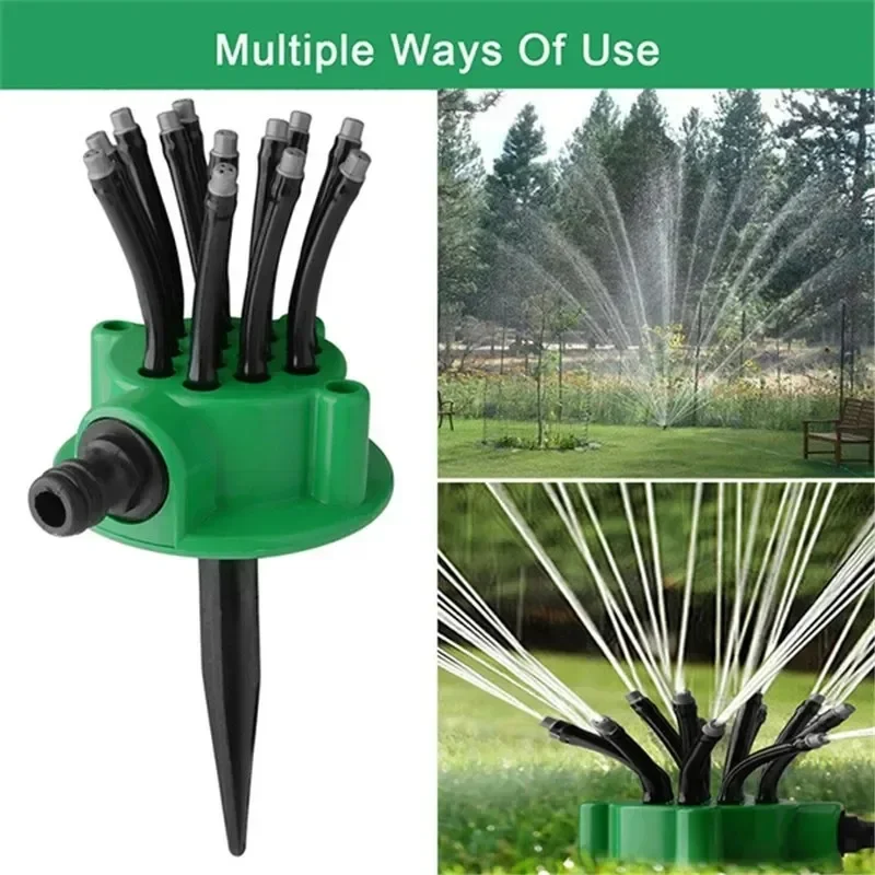 

360 Degree Garden Automatic Multi Sprinkler Garden Lawn Sprinklers Roof Cooling Sprinklers Watering Sprinklers Gardening Tools