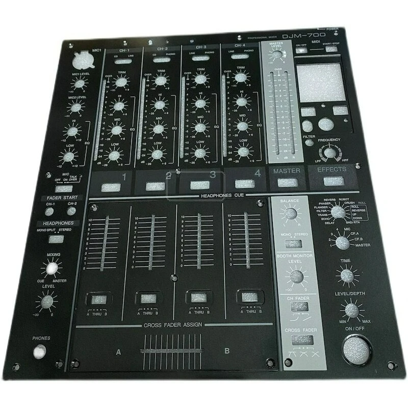Panel de mezclas Pioneer DJM-700, juego completo de faders, placa de hierro, placa mediana, reproductor de DJ