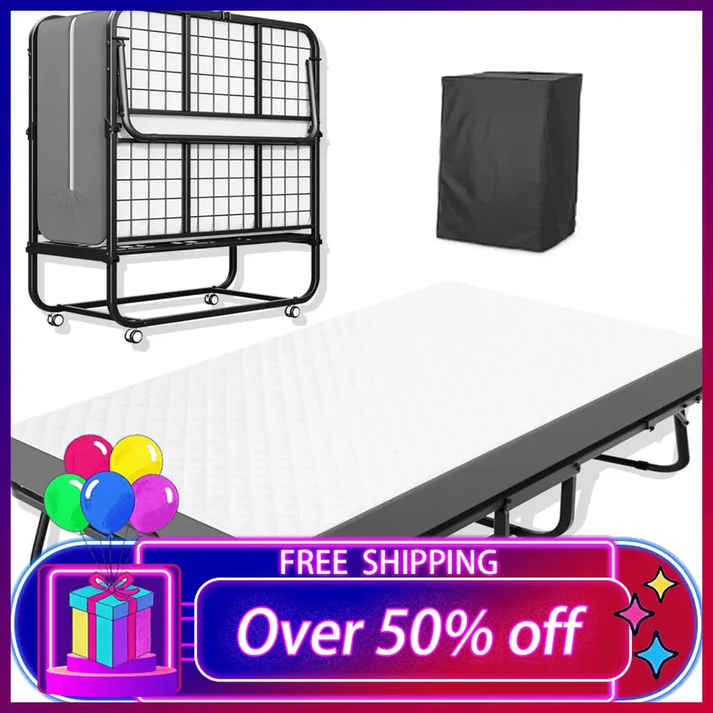 Folding Bed with Mattress, 75