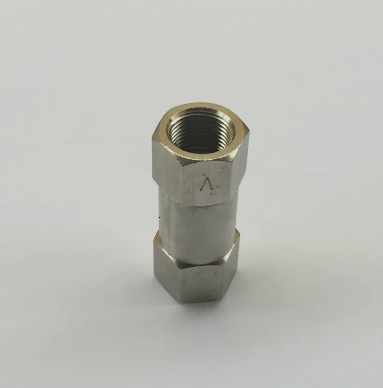 Stainless Steel High‑Pressure 6000PSI Check Valve 1/4‑3/8‑1/2 Inch Thread Non‑Return Valve For Hydraulic Water Oil System