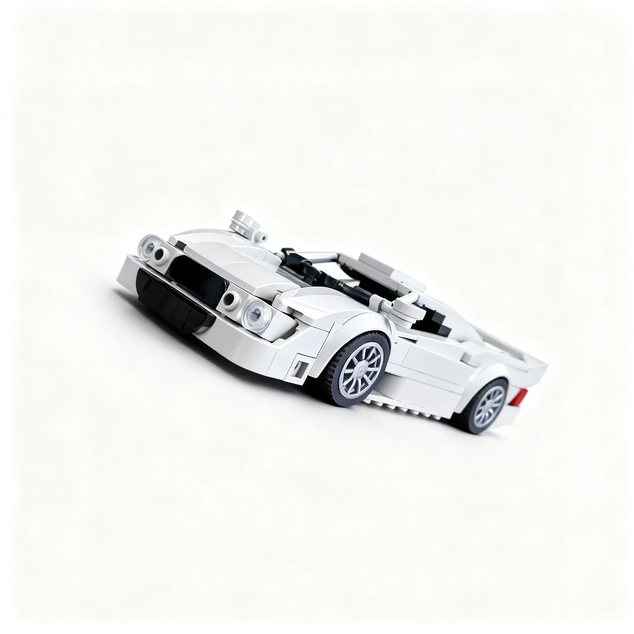 371pcs MOC Mercedesees Benz CLK GTR Strassenversion City Champions Model Building Blocks Architecture Christmas Gift Toys Art view 5