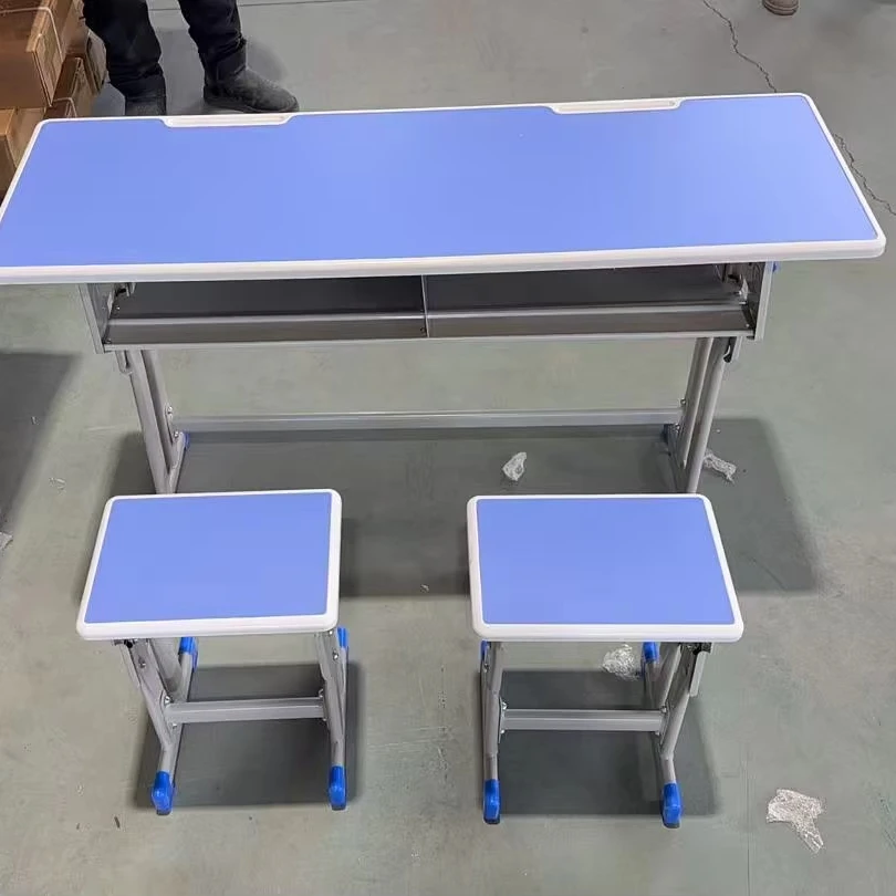 Manufacturer Primary School Classroom Student Desk And Chair With Adjustable Height
