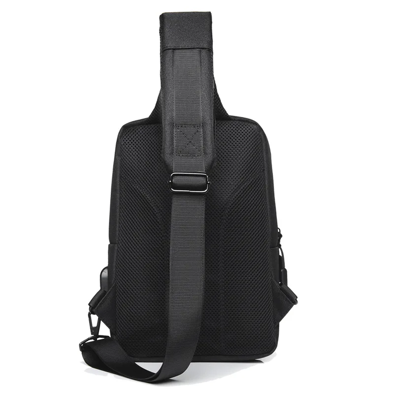 Men's Chest Bags Crossbody Shoulder Bag for Men Backpack USB Charging Cross Body Bag Travel Messenger Bag Chest Pack