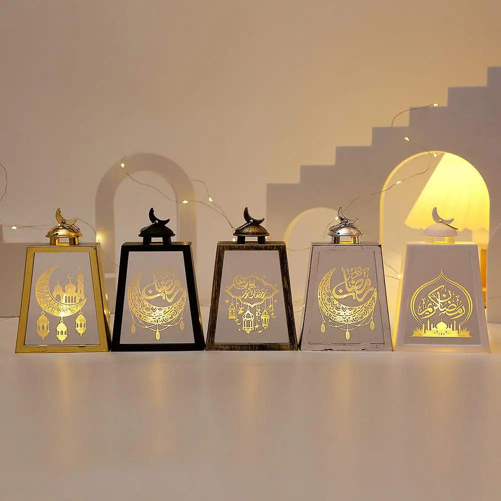 Ramadan Kareem Led Lanterna Luce Eid Mubarak Ornamenti Decorazione Per La Casa 2025 Islamico Musulmano Forniture Per Feste Eid Al-Fitr G U8A0