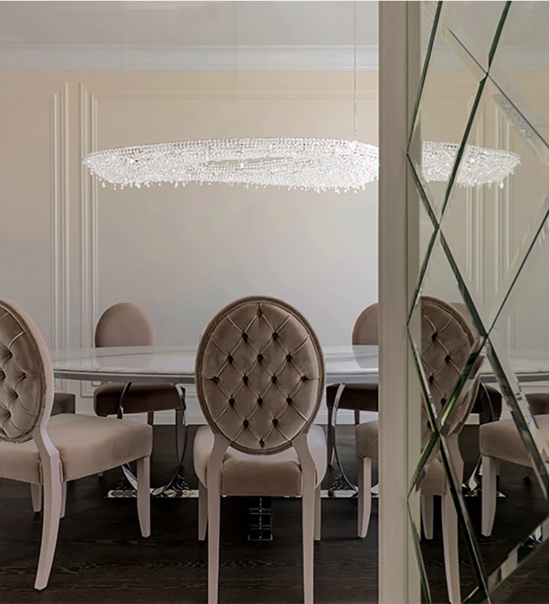 Moderne Kristall Kronleuchter Beleuchtung für Wohnzimmer Luxus Gold Hängelampe für Foyer Halle Lobby große hängende Leuchte – Detail 7