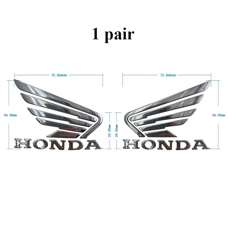 

Honda 3D Motorcycle Sticker Accessories Flying Wing Dream Scooter Fuel Tank Side Guard Soft Rubber Label CBR400R CBR500R CBR650R