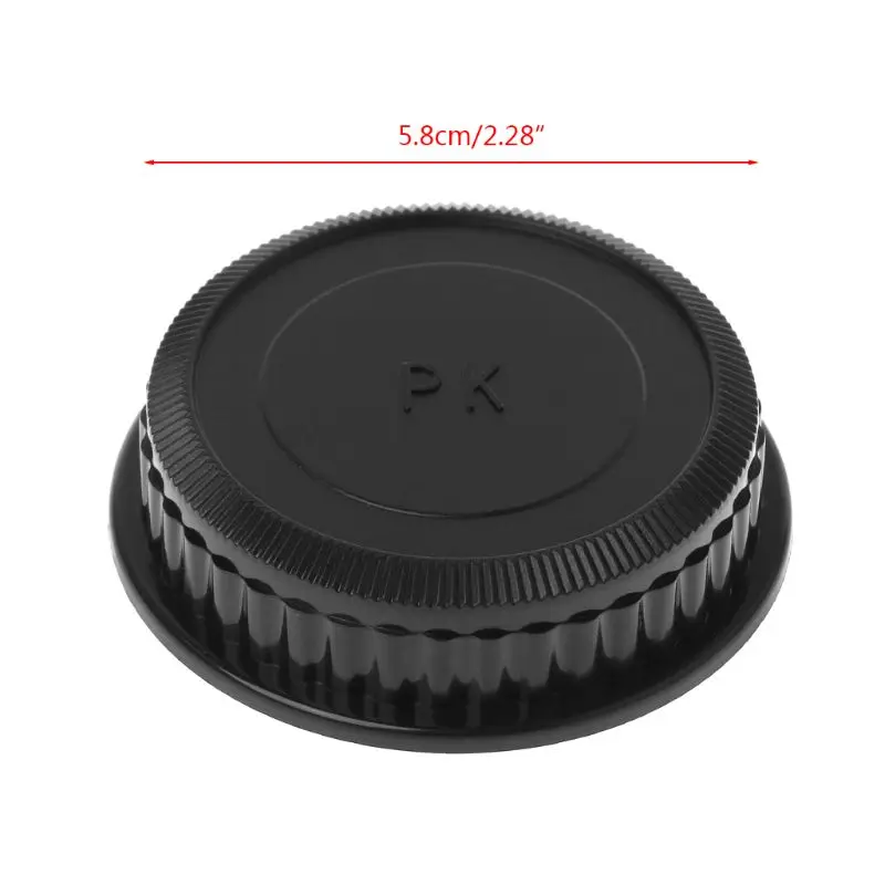 Rear Lens Body Camera Cover Set Anti-dust Screw Mount Protection Plastic Black for Pentax PK DA126 Camera - Image 4