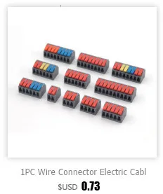 1 Stück eins in mehreren aus Klemmen block Anschluss dose Serie Kabel elektrische Steck verbinder Plug-in spleißbare Splitter Führungs schiene – Detail 2