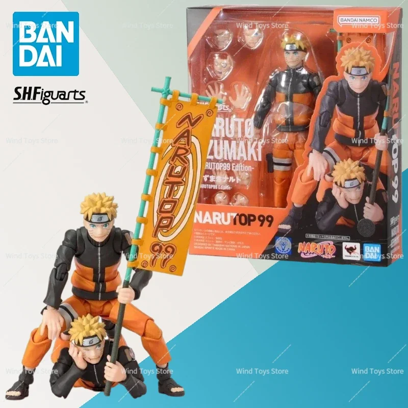 

In Stock Bandai S.H.Figuarts Shf Naruto Top 99 Uzumaki NARUTOP99 Edition Action Figure Collectible Toy Gift
