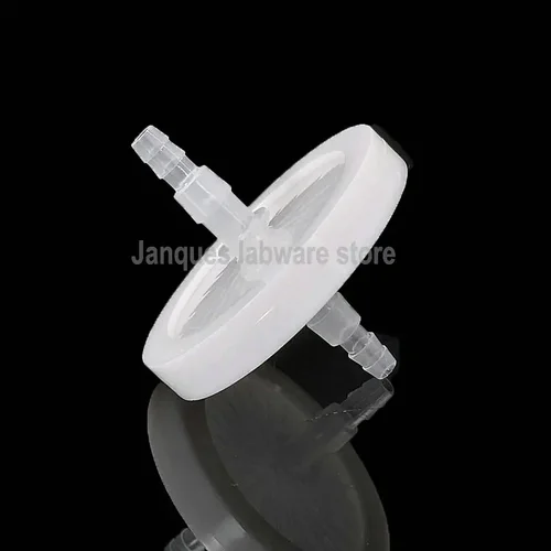 Imagen 2 del producto Filtro de aire de precisión tipo disco de laboratorio, 50mm, membrana de PTFE de 0,22 um, conexión de diámetro de 4mm, utilizado para máquina de succión de máquina de fabricación de oxígeno