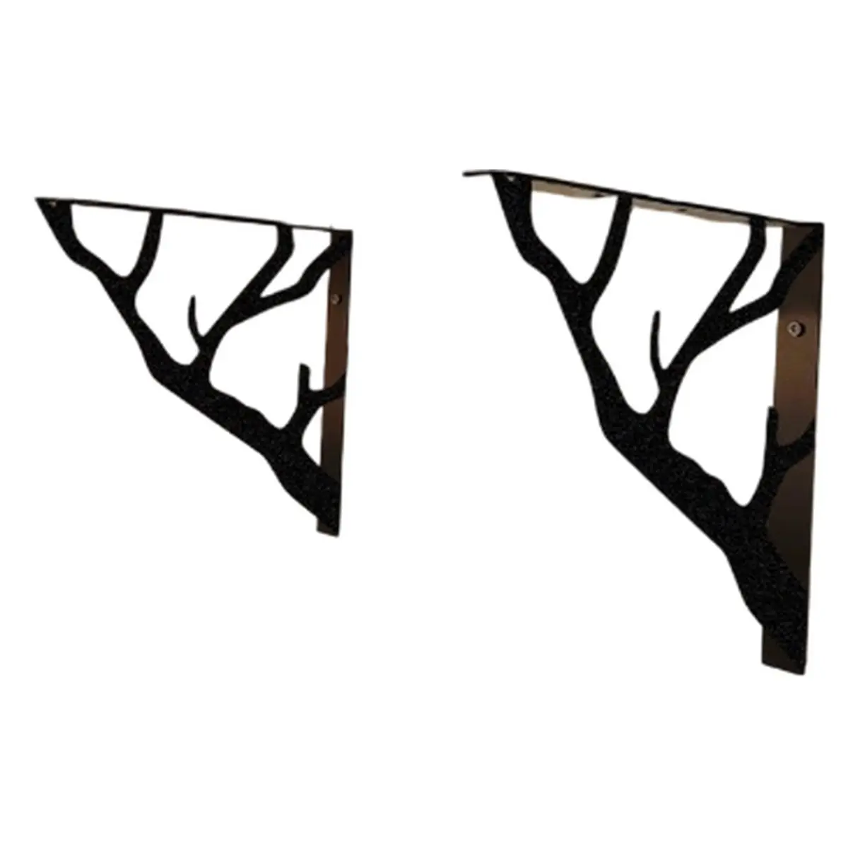 A1472K 1set Metal Shelf Bracket with Branch-Inspired Design, Ideal for Decorative and Practical Kitchen Shelving SUMMER