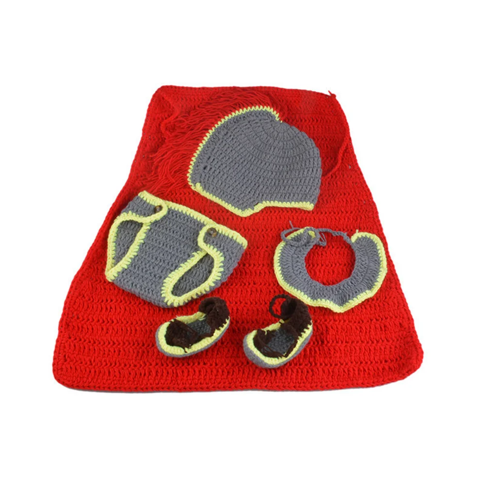 

4Pcs Newborn Baby Photography Props Cute Rabbit Ear Knitted Hat Pant Costume Soft Outfits Infant Photo Shoot Daily Wear
