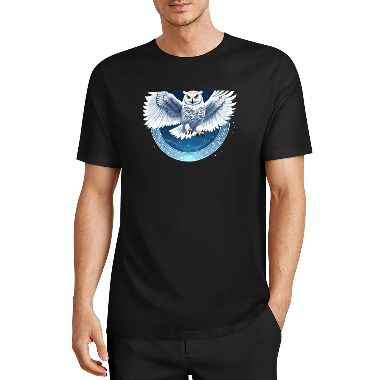 

Snowy Owl Guardian T-Shirt vintage anime t shirts customs design your own fitted t shirts for men