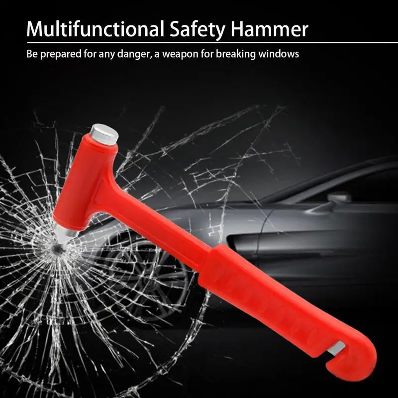 1pc Car Safety Hammer Car Escape Hammer, Multi-functional Window Breaker Cutting Safety Belt Portable Car Safety Hammer