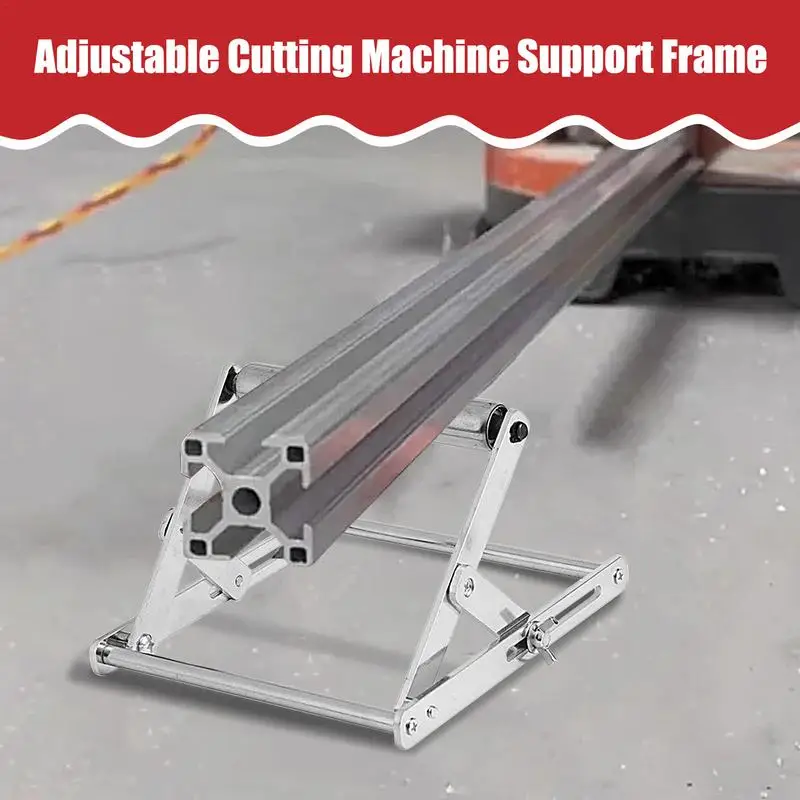 Adjustable Cutting Machine Support Frame Stainless Steel Saw Stand Rustproof Foldable Cutting Machine Attachment Machine Tools