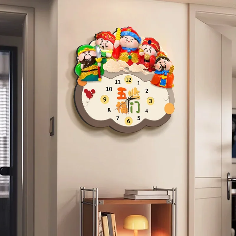 A*-Chinese Style Creative Wall Watch Xenomorph Design Aesthetic Modern Interior Clock Wall Interior Art Mural Home Decor./