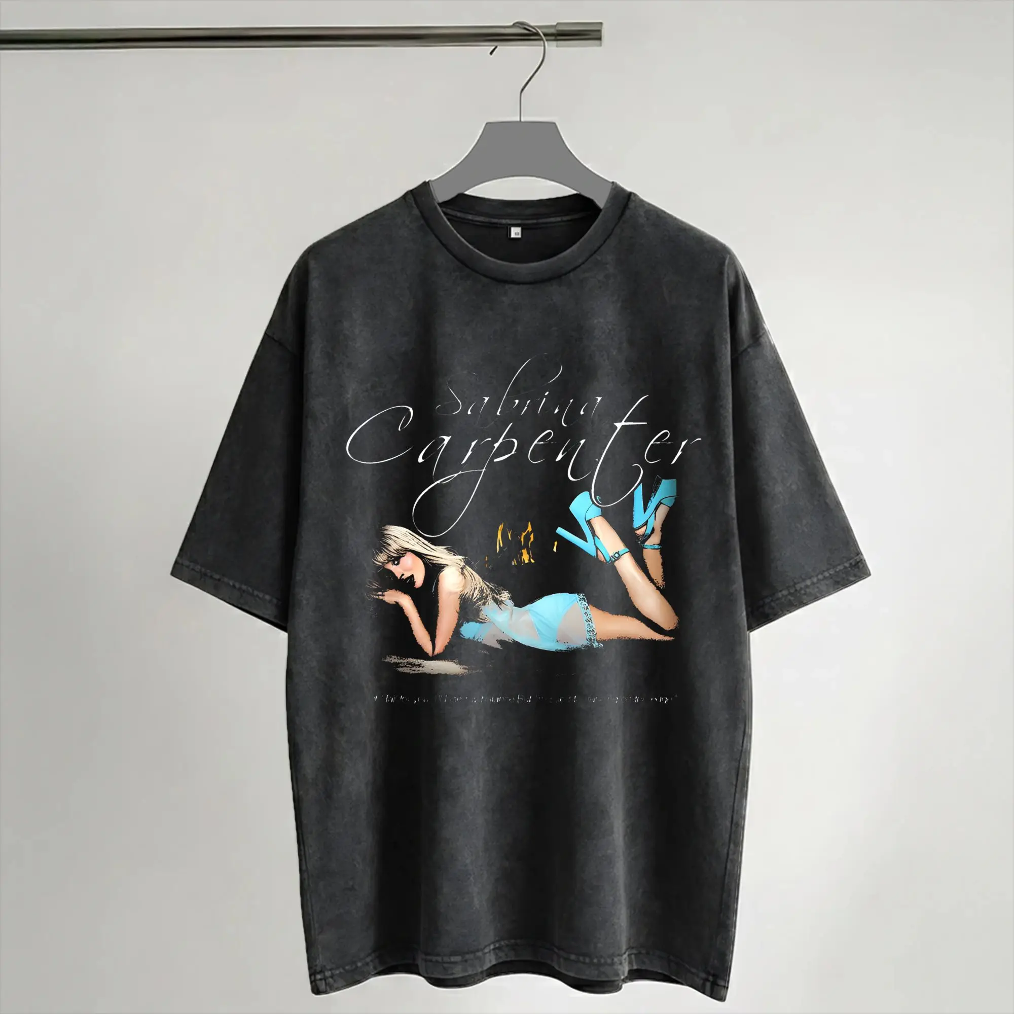 Summer Sabrina Carpenter music festival 2026 Washed Shirt Accessories Harajuku T-Shirts  Men Women Tees