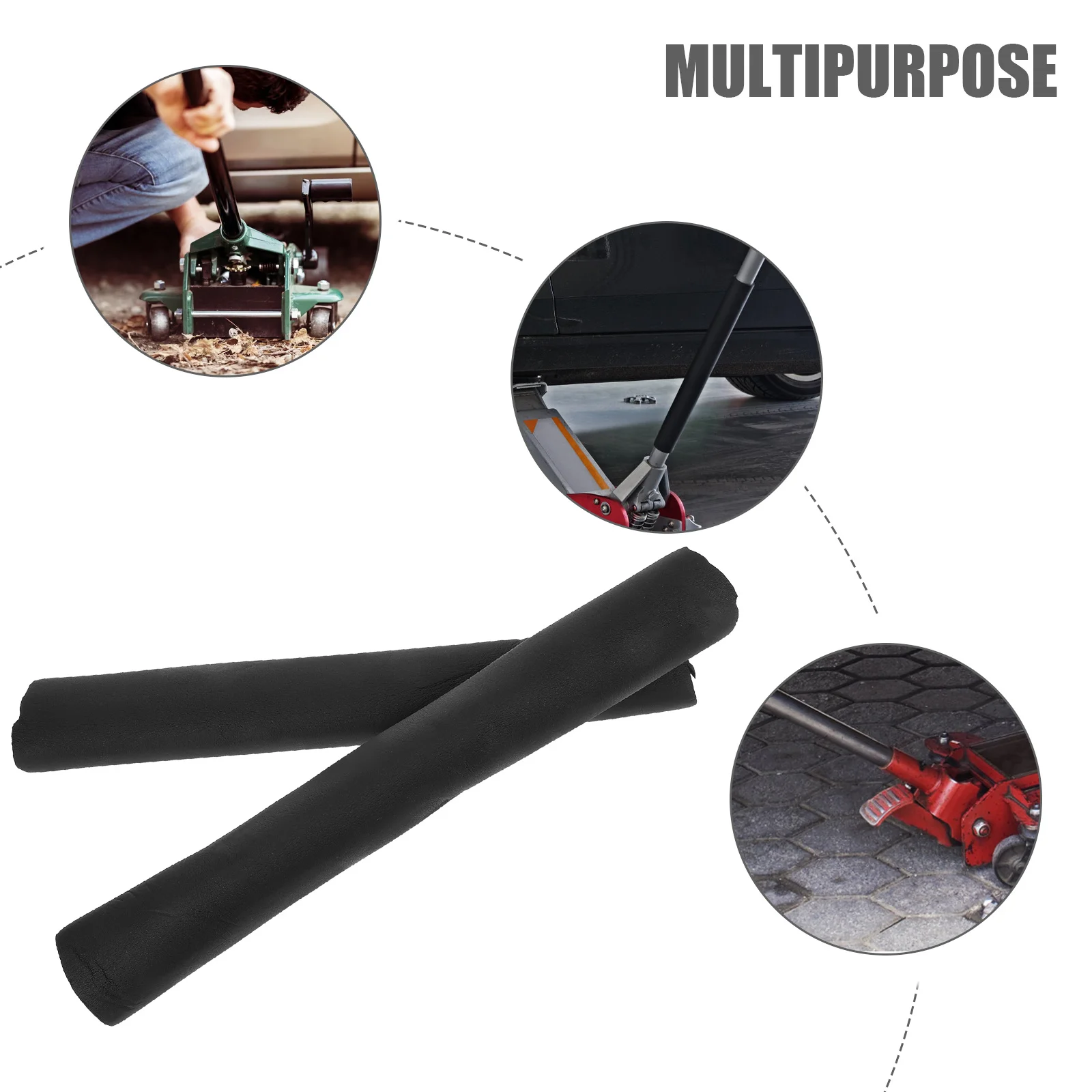 2pcs Hydraulic Handle Cover 32Mm Rubber Floor Pole Lever Protector For Car Jack Trailer Jack Repair Tool Accessories
