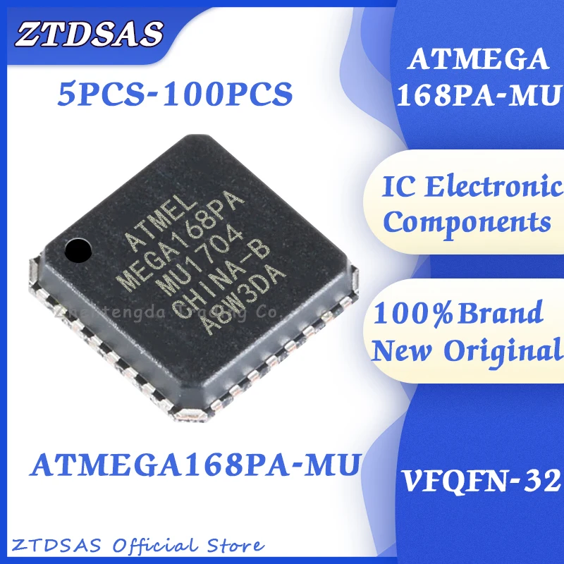 ATMEGA168PA-MU ATMEGA168PA ATMEGA168P ATMEGA168 ATMEGA IC MCU Chip VFQFN-32