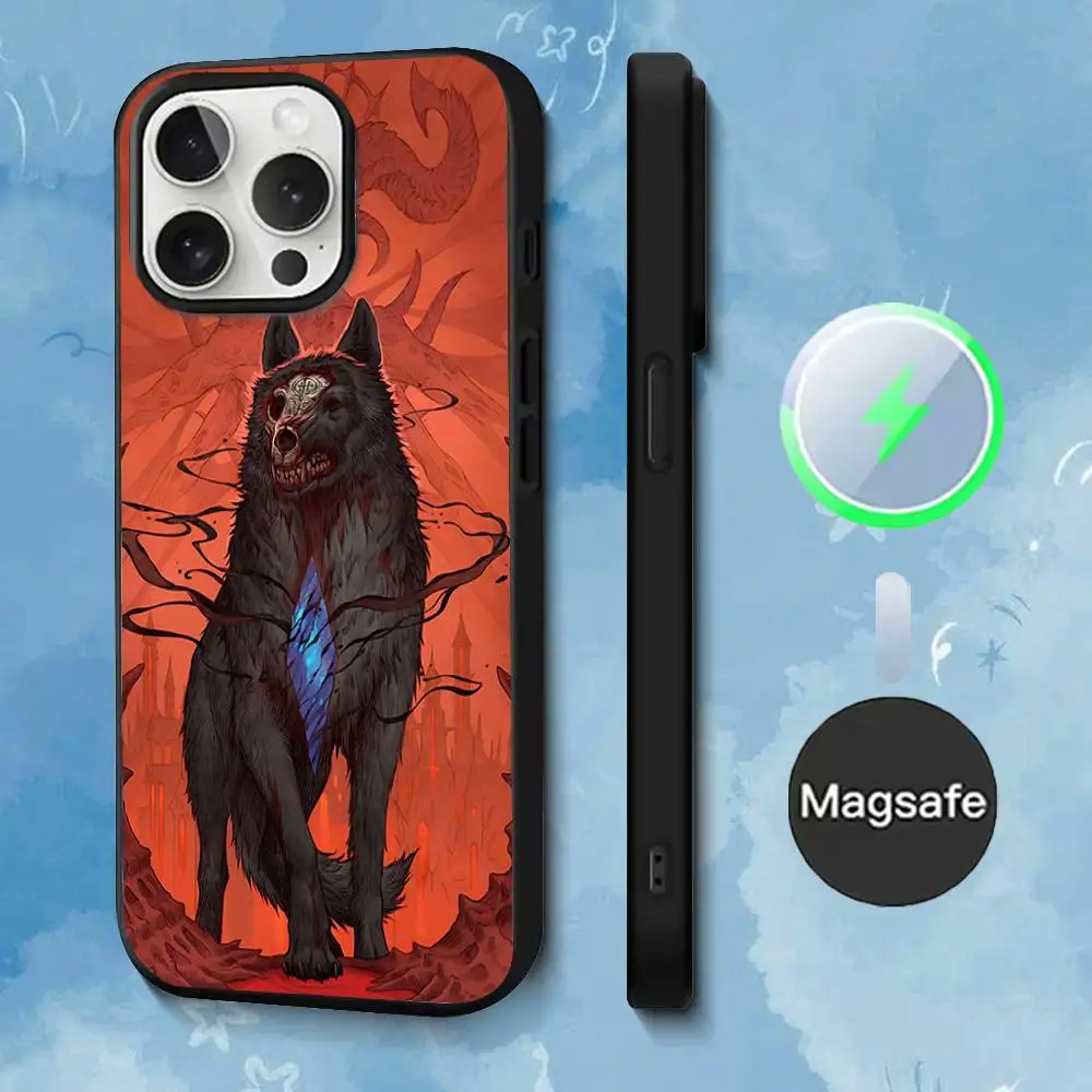 Casing Ponsel Game D-Diablo IV Untuk iPhone 17,16,15,14,13,12,11,Pro,Max,Plus,Mini,SE4,E Pengisian Daya Nirkabel Magnetik Magsafe