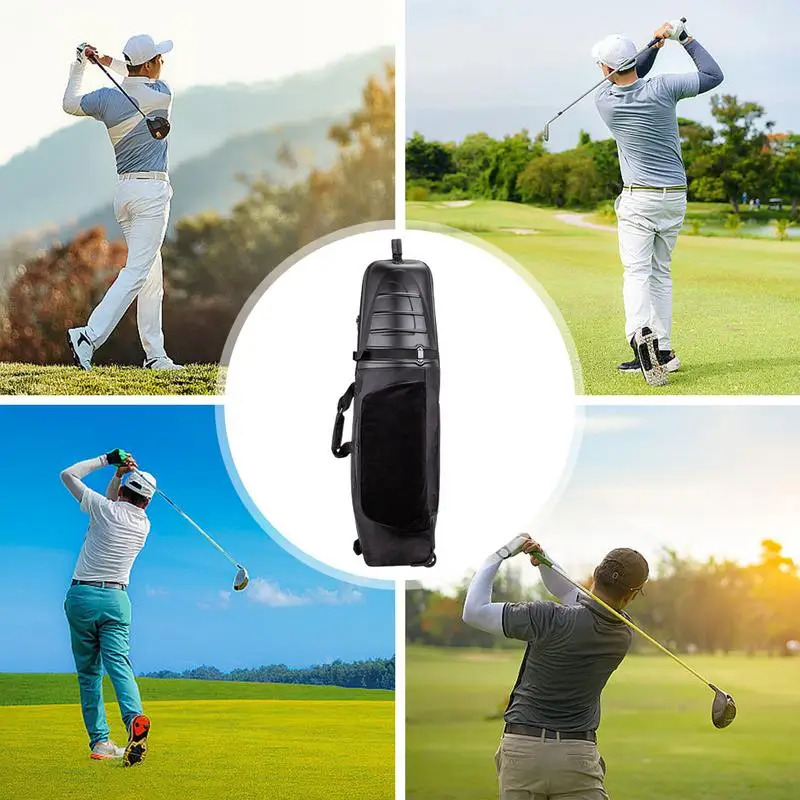 Travel Golf Bag Golf Travel Cover Storage Pouch Comfortable Foldable Golf Club Case Storage For Golf Enthusiast Men Women Travel