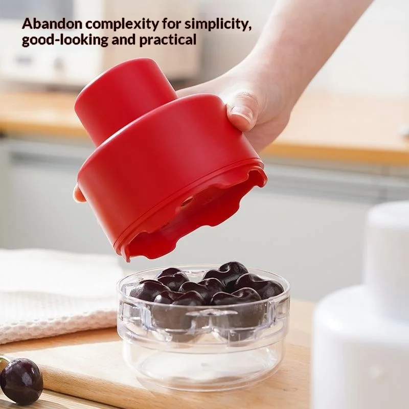 Cherry Pitters Corer Handheld Press Cherry Pitter Remover With 7 Holes Multi-Purpose Fruit Core Pitting Tools