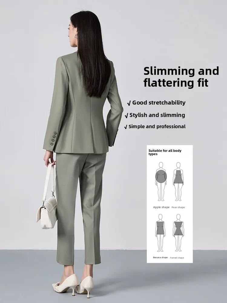 Bla Suit Jaet Dames 2024 Lente Herfst Nieuwe Professionele Formele High-End Woon-werkverkeer Interview Pak Set Ele Quali