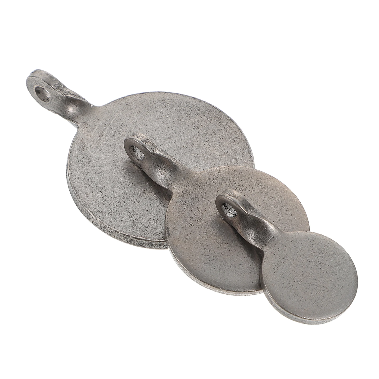 Cibles de tir en acier inoxydable, 3 pièces, cibles d'entraînement suspendues, argent foncé pour la pratique en plein air, précision des exercices