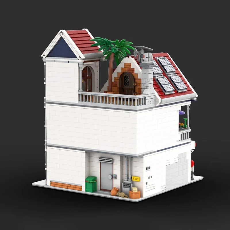 2903pcs MOC Townhouse Kebab Store D Ner Laden Model Christmas Gift Building Toy Blocks Architecture DIY Creative Idea Birthday