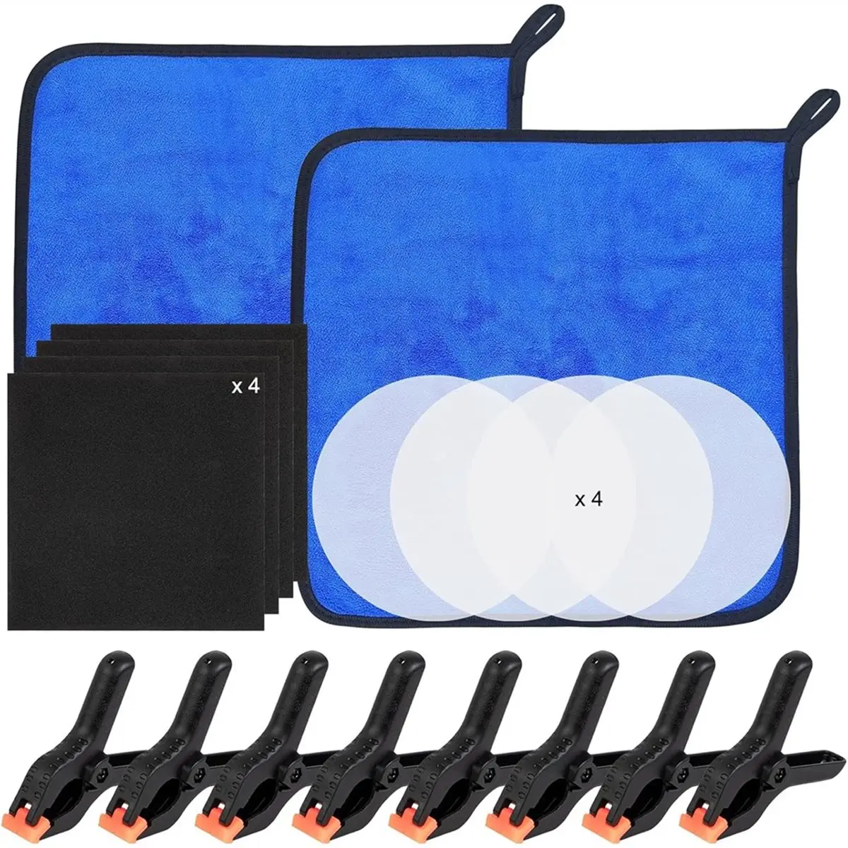 【BAAQ】 Card Care Clean Kit ,4-in-1 Card Cleaning and Card Flattening Kit, Trading Card Cleaning Kit with EVA Shaping Foam