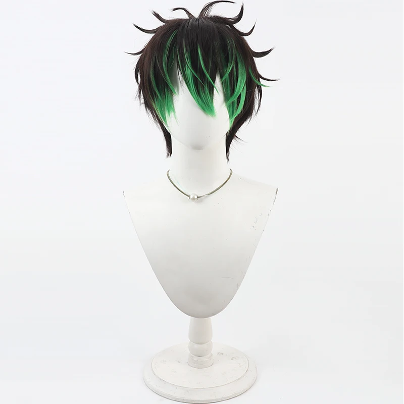 NIJISANJI Virtual YouTube Vtuber Hanahata Karyuka Cos Cosplay Wig Halloween Carnival Party Props Synthetic Hair + Wig Cap