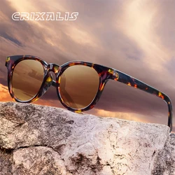 CRIXALIS Vintage Round Sunglasses for Women Fashionable Retro Blue Light Blocking Glasses Men UV Protection Computer Eyewear